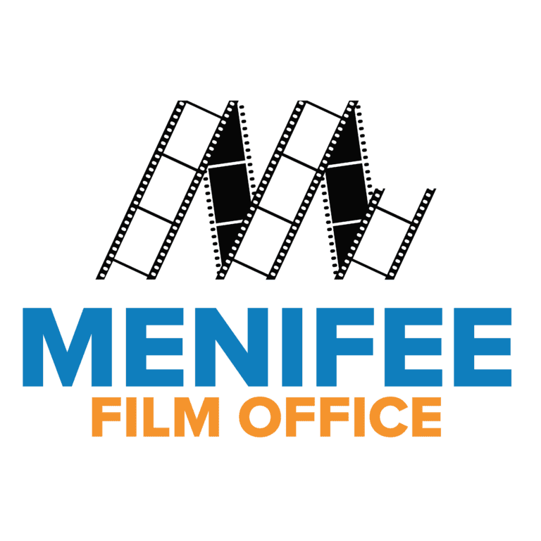 Menifee M made of Film Strip with Menifee Film Office Text under it