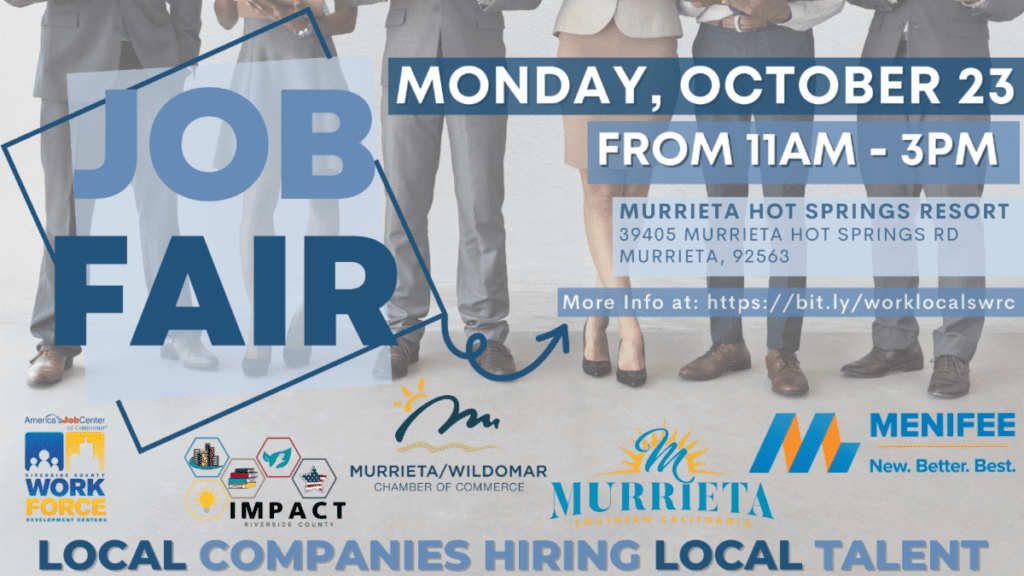 Flyer: Menifee Job Fair, October 2023